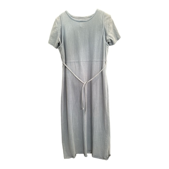 VTG Nina Piccalino 2 Piece Size 8 Long Maxi Dress Blue W/Shirt Underneath - Picture 2 of 5